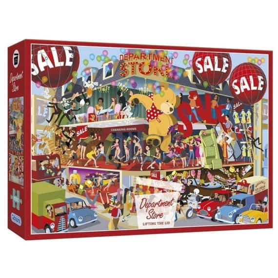 Gibsons 1000 Piece Jigsaw – Andy Tudor Department Store Chaos