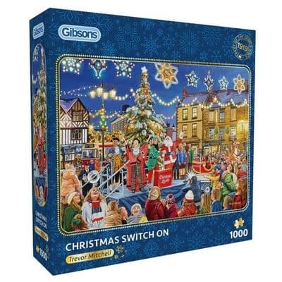 Gibsons 1000 Piece Jigsaw Puzzle – Christmas Switch On by Trevor Mitchell
