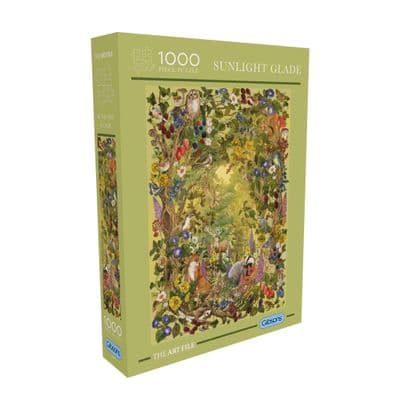 Gibsons 1000-Piece Jigsaw Puzzle – Sunlight Glade Woodland Scene by The Art File