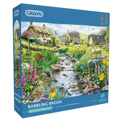 Gibsons Babbling Brook 1000 Piece Jigsaw Puzzle by Richard Macneil