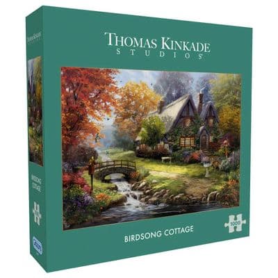 Gibsons Birdsong Cottage 1000 Piece Puzzle by Thomas Kinkade for Adults