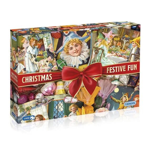 Gibsons Christmas Festive Fun 1000 Piece Jigsaw UK