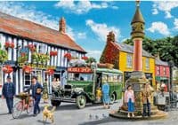 Gibsons Daily Deliveries 4×500 Jigsaw Puzzle Set – Village Scenes UK