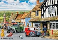 Gibsons Daily Deliveries 4×500 Jigsaw Puzzle Set – Village Scenes UK