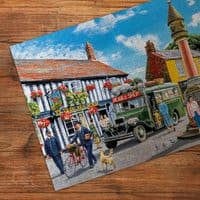 Gibsons Daily Deliveries 4×500 Jigsaw Puzzle Set – Village Scenes UK
