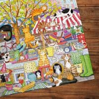 Gibsons Flea Market Moggies 1000 Piece Cat Puzzle for Adults UK