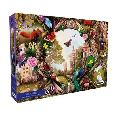 Gibsons Haddon Hall 1000 Piece Jigsaw Puzzle by Anna Stead – Historic Peak District
