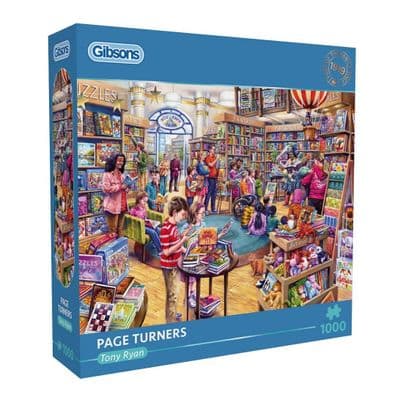 Gibsons Page Turners 1000 Piece Jigsaw Puzzle – Tony Ryan Bookshop Illustration
