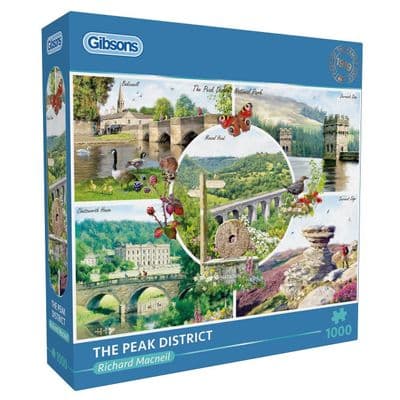 Gibsons Peak District 1000-Piece Jigsaw Puzzle by Richard MacNeil – Scenic Countryside Art
