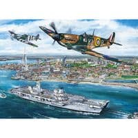 Gibsons Portsmouth Flypast 1000 Piece Jigsaw – D-Day Puzzle