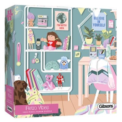 Gibsons Retro Vibes 1000 Piece Jigsaw Puzzle by Ana Hard – Design for Adults