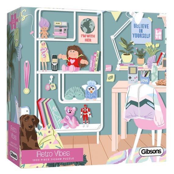 Gibsons Retro Vibes 1000 Piece Jigsaw Puzzle – Ana Hard Design