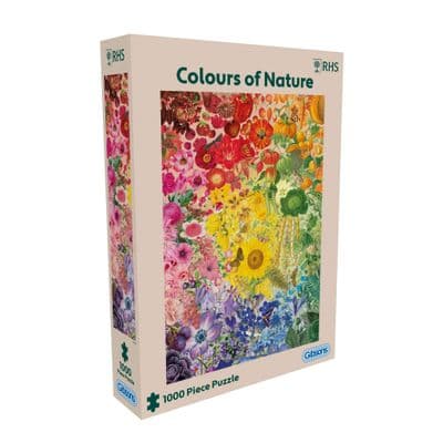 Gibsons RHS Colours of Nature 1000 Piece Jigsaw Puzzle – Botanical Colour Gradient Puzzle