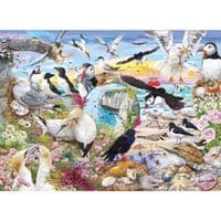 Gibsons RSPB Wings in the Wild 4x500 Piece Jigsaw Puzzles