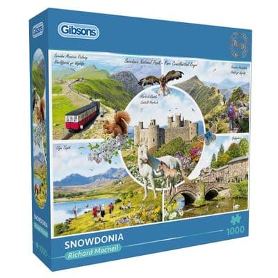 Gibsons Snowdonia 1000 Piece Jigsaw Puzzle by Richard MacNeil – Scenic Wales Landscapes