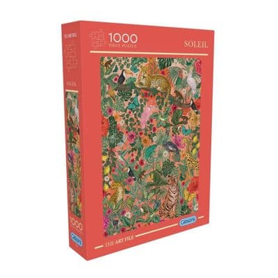 Gibsons Soleil 1000 Piece Jigsaw Puzzle – Vibrant Tropical Jungle Wildlife
