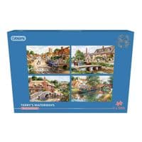 Gibsons Terry Harrison Waterways 4x500 Piece Jigsaw Puzzle Set