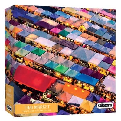Gibsons Thai Market Jigsaw Puzzle 1000 Pieces – Stunning Bangkok Market Scene