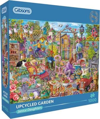 Gibsons Upcycled Garden 1000 Piece Jigsaw Puzzle – Eco-Friendly Garden Scene UK