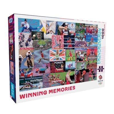 Gibsons Winning Memories Team GB 1000 Piece Jigsaw – Official Olympic Puzzle 2024