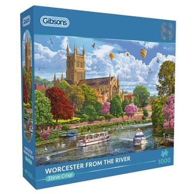 Gibsons Worcester from the River 1000-Piece Jigsaw Puzzle by Steve Crisp
