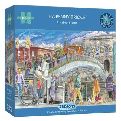 Ha’penny Bridge by Elizabeth Blustin 1000 Piece Gibsons Jigsaw