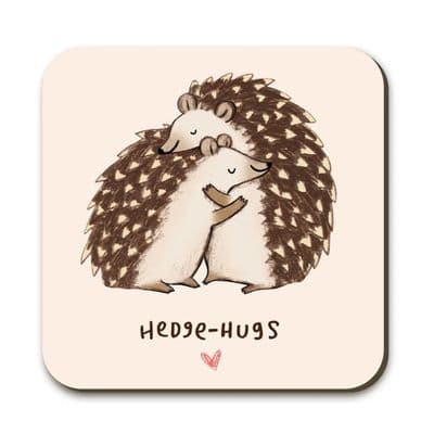 Hedge-Hugs Coaster by Sophie Corrigan