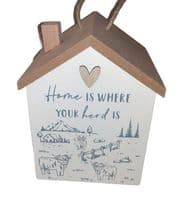 Highland Cow House Doorstop