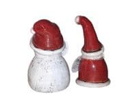 Illuminated Jolly Xmas Snowman & Santa