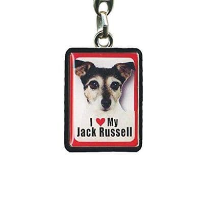Jack Russell Metal Keyring