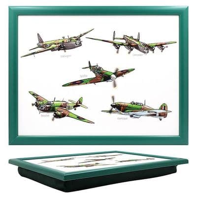 Lancaster, Spitfire, Wellington, Beaufort, Hurricane War Planes Lap Tray