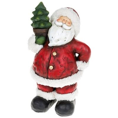 Large Cheery Santa Christmas Decoration Figure – Shudehill Giftware 34cm