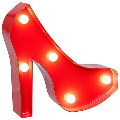 LED Small Shoe Light Ornament with Gift Box – Battery Powered Indoor Decoration