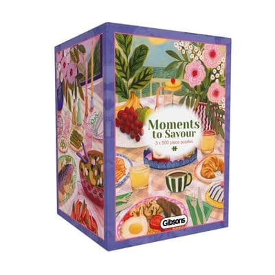 Lee Foster-Wilson ‘Moments to Savour’ 3-Pack 500 Piece Gibsons Jigsaw Puzzles