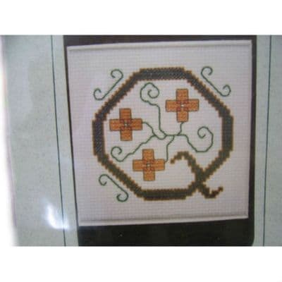 Letter Q Counted Cross Stitch Kit