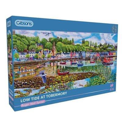 Load Tide at Tobermory by Roger Neil Turner 636 Piece Gibsons Jigsaw