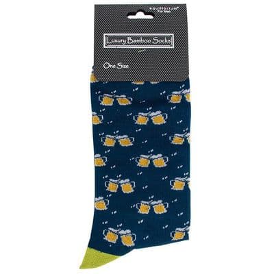 Luxury Bamboo Men’s Navy Socks – One Size, Soft, Breathable & Comfortable