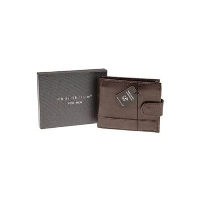 Men's Brown Wallet with RFID