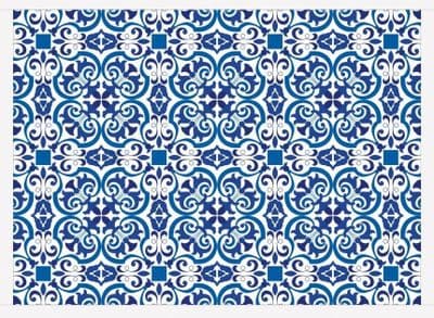 Moroccan Tiles Faux Leather Lap Tray by Rural Roots