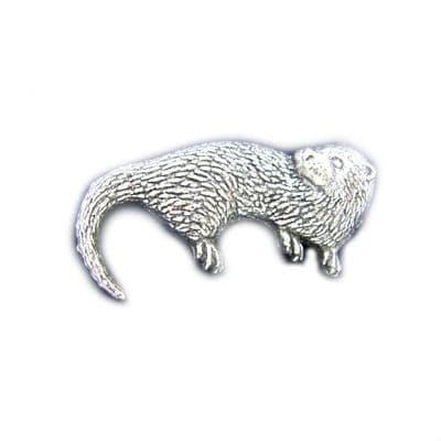 Otter Pewter Pin Badge