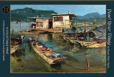Pearl River Village by Bryan Mark Taylor, 500 piece Art & Fable Premium Quality Jigsaw Puzzle