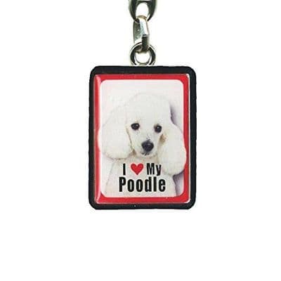 Poodle Metal Keyring