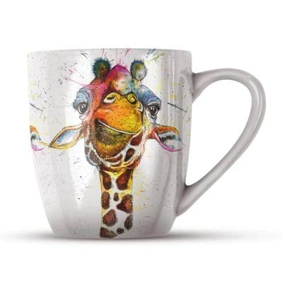 Rainbow Giraffe Fine Bone China Mug by Katherine Williams