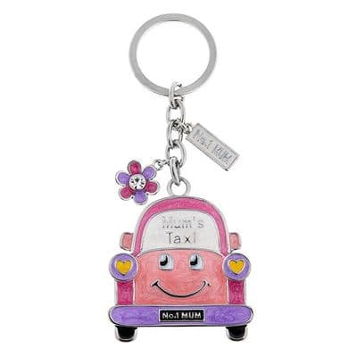Razzle Dazzle Mum's Taxi Keyring