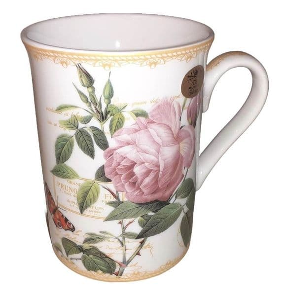 Redoute Rose Fine China Mug
