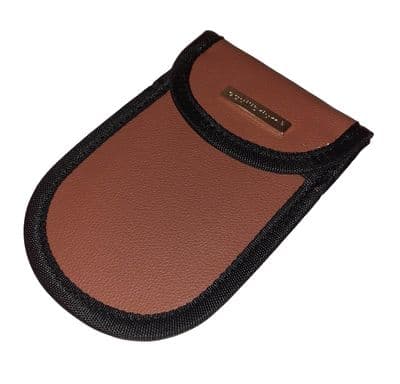 RFID Car Key Signal Blocker Pouch Brown – Anti-Theft Faraday Key Fob Protector