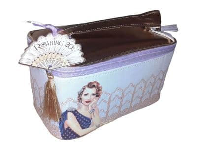 Roaring 1920s Vanity Makeup Case – Vintage Art Deco Cosmetic Storage Box