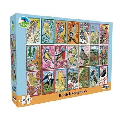 RSPB British Songbirds Jigsaw Puzzle 1000 Pieces by Kate Heiss | Gibsons