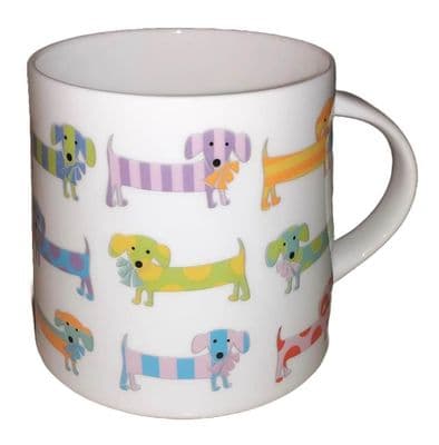 Sausage Dog Mug by Wendy Jones-Blackett