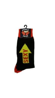 Sexy Funky Feet Socks Men’s One Size Novelty Fun Gift Humour Socks